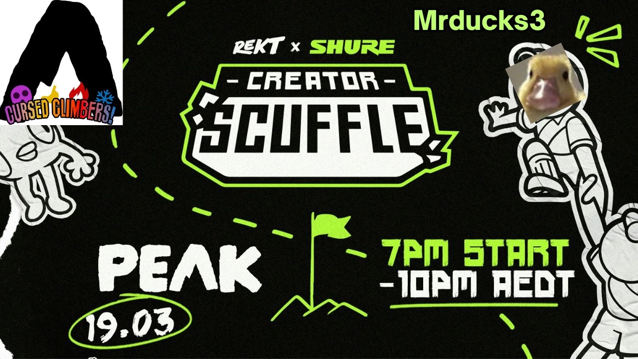 we playing in a creator tournament today buddies let's get this shit REKT creator scuffle game peak