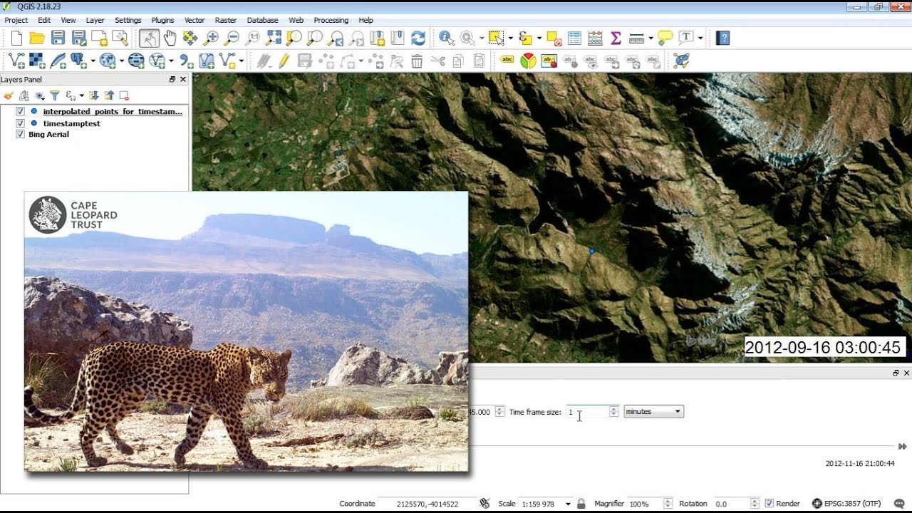 QGIS Timemanager plugin