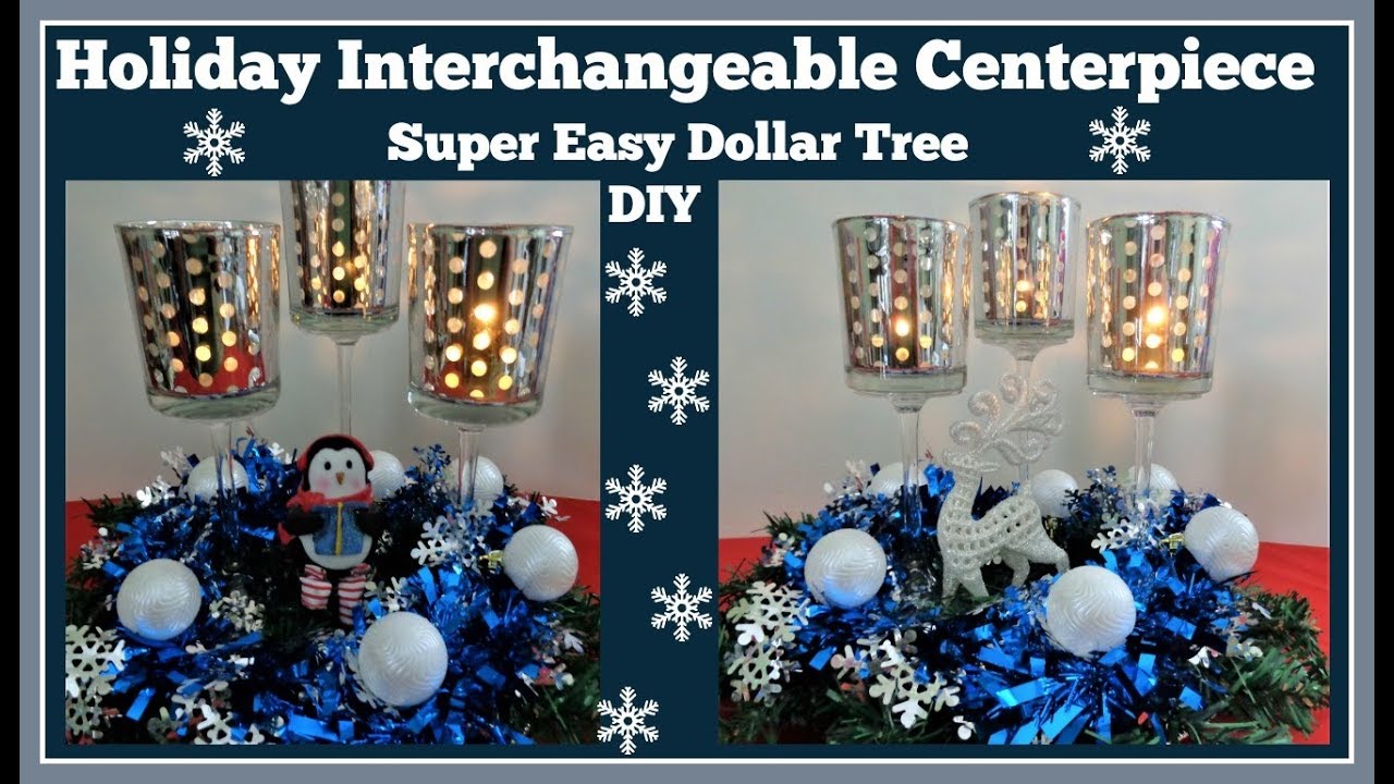 All Seasons❄ Centerpiece ❄Dollar Tree DIY