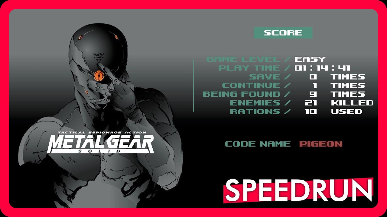 Metal Gear Solid Integral | PS1 Emulator | Easy | Any% Speedrun | 01:14:41 IGT