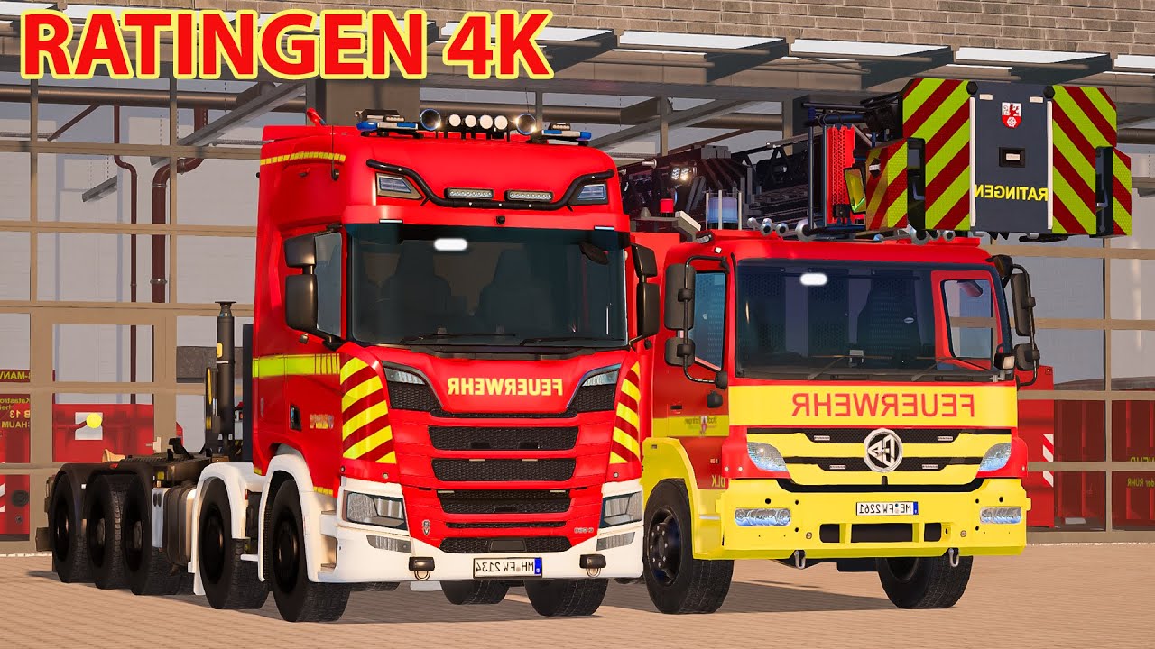 Emergency Call 112 – 2 Stunden Ratingen Wechselladerfahrzeug & Feuerwehr im Einsatz | 4K Longplay