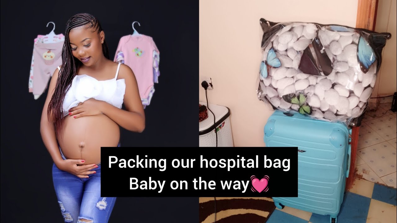 PACKING OUR HOSPITAL BAG AT 37 WEEKS 💗 , ATTENDING CLINIC 😅. THIRD TRIMESTER STRUGGLES 😭