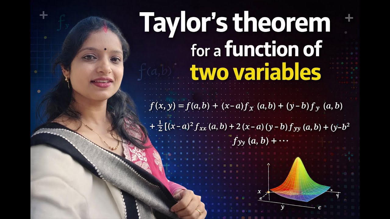 Taylor's Theorem for a function of two variables 🙏✌️#drpriyankasinghmaths #bachelorofscience #maths