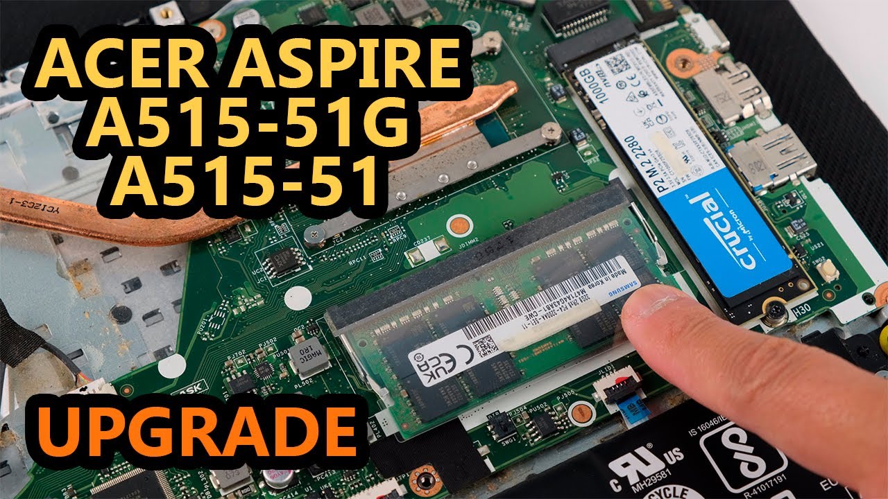 Обновление ноутбука💻Acer A515-51/51G | Установите в M.2, оперативную память и 2,5-дюймовый жесткий