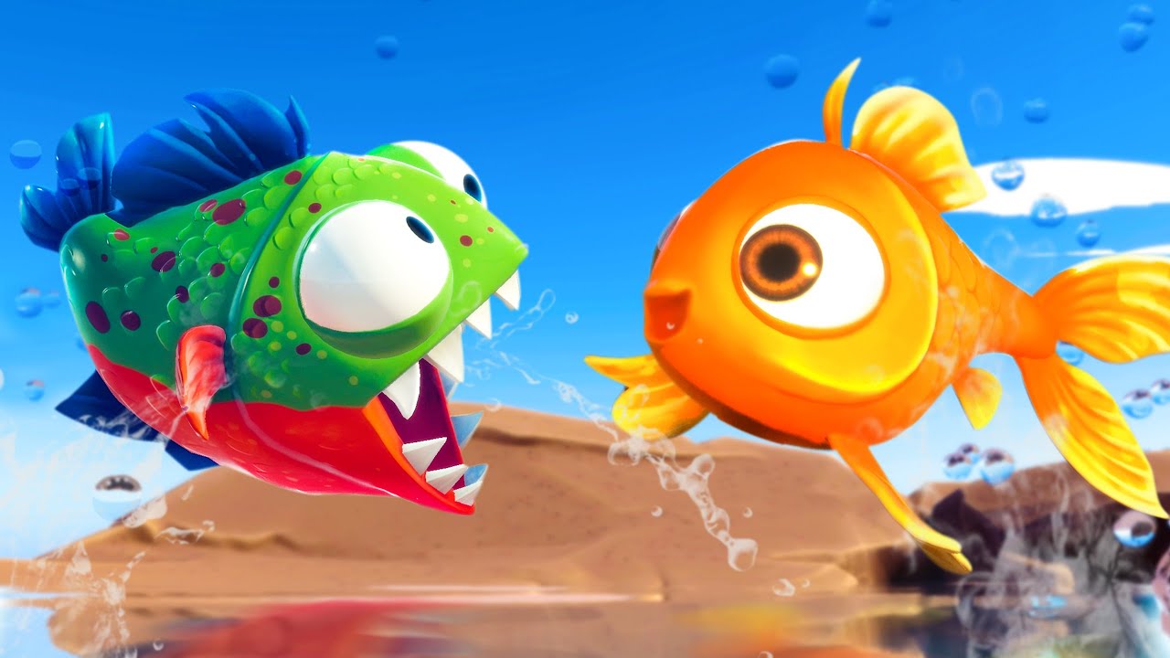 PIRANHA FINDS HIS FRIEND GOLDFISH! - I Am Fish Part 16 | Pungence