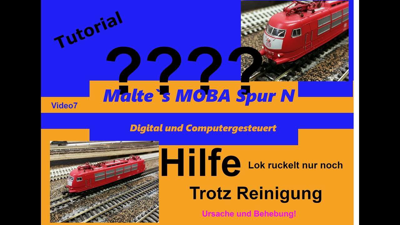 Modelleisenbahn Spur N, Ruckelnde Lok, obwohl gereinigt . Spurensuche