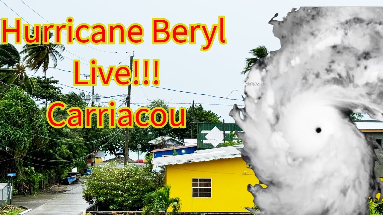 Hurricane Beryl Live from Carriacou - Grenada