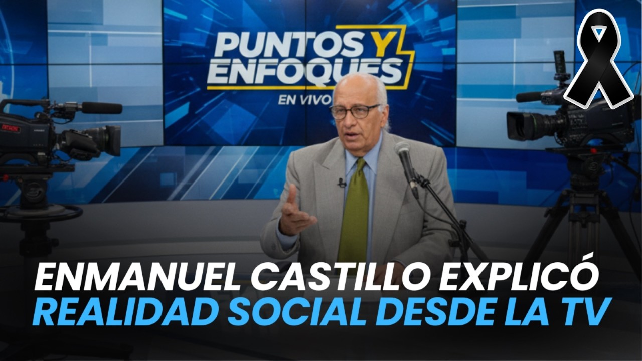 Enmanuel Castillo explicó realidad social desde la TV