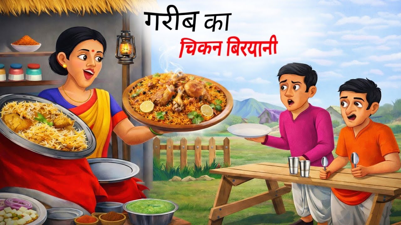 माँ के हाथ की बिरयानी | A Poor Man’s Chicken Biryani | Hindi Kahaniya | moral story 