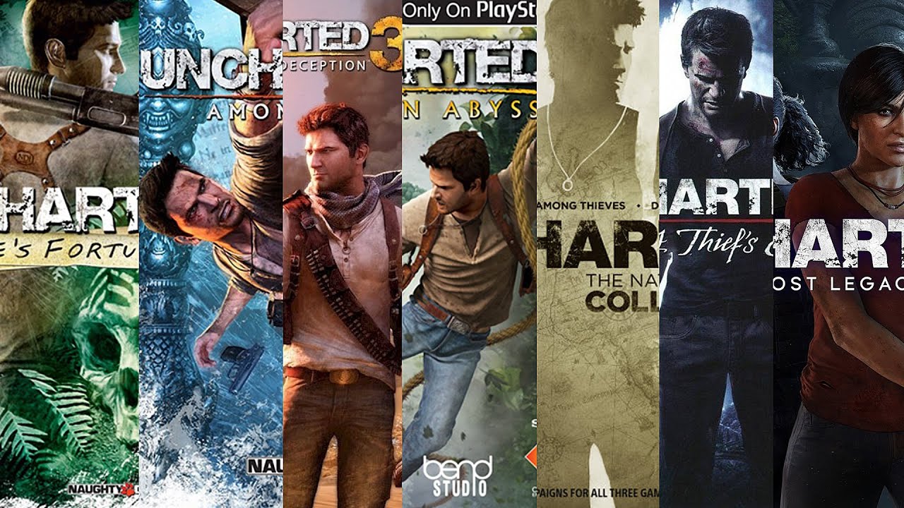 Uncharted Evolução Dos Jogos | 2007 - 2017