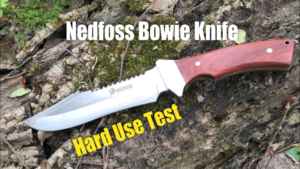 Bowie Knife - NedFoss Fixed Blade Hunting/Bushcraft Knife - Extremely Sturdy and Sharp