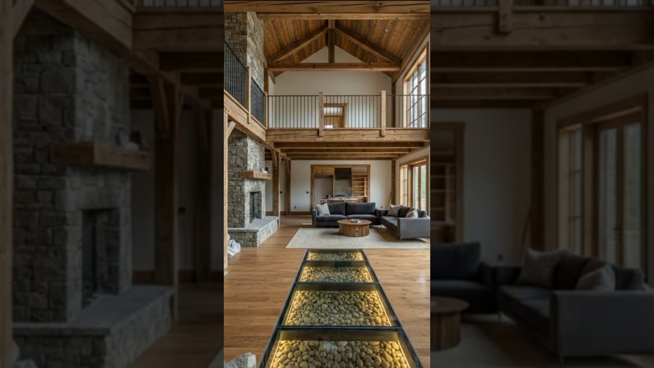 From Old Floor to Glass River Inside the House