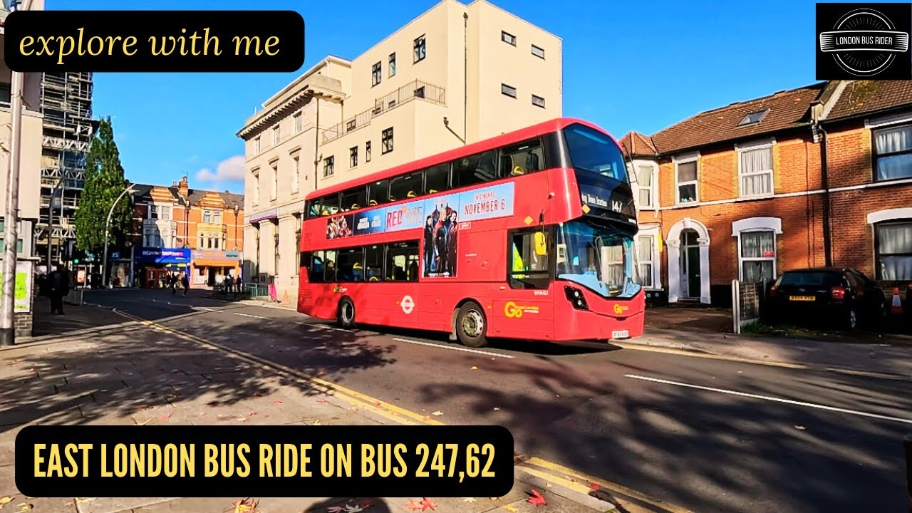 🚌 London Bus Ride | Barkingside Station to Barking Station with Stunning Autumn Skies 🍂