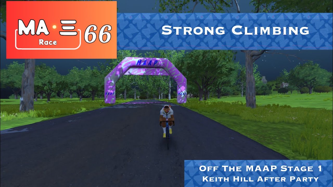 Keith Hill PR // Zwift Race // Off The MAAP Stage 1