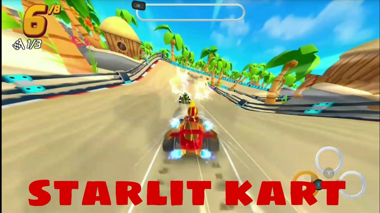 STARLIT KART RACING | xbox one gameplay | circuito cataratas