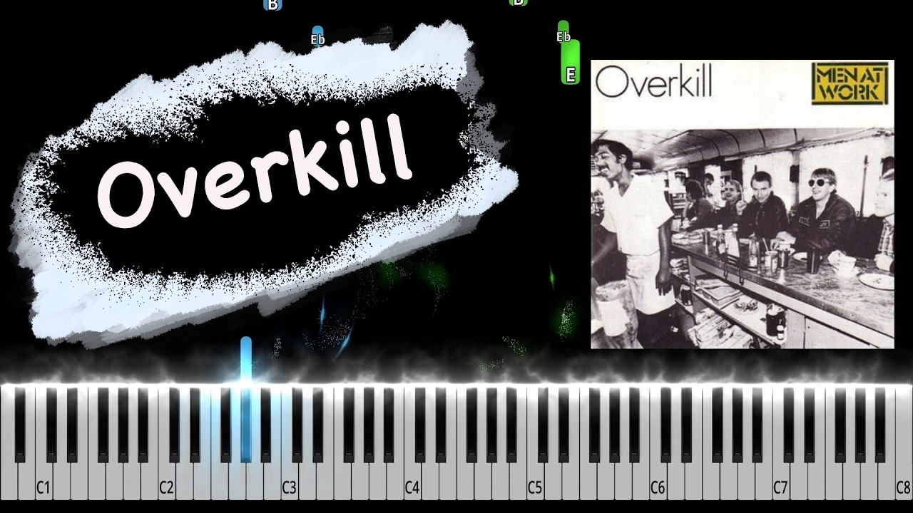 Men At Work - Overkill Piano Tutorial