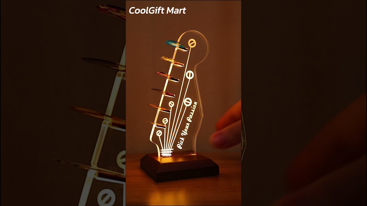 Light Up Guitar Pick Holder #guitar #guitaraccessories