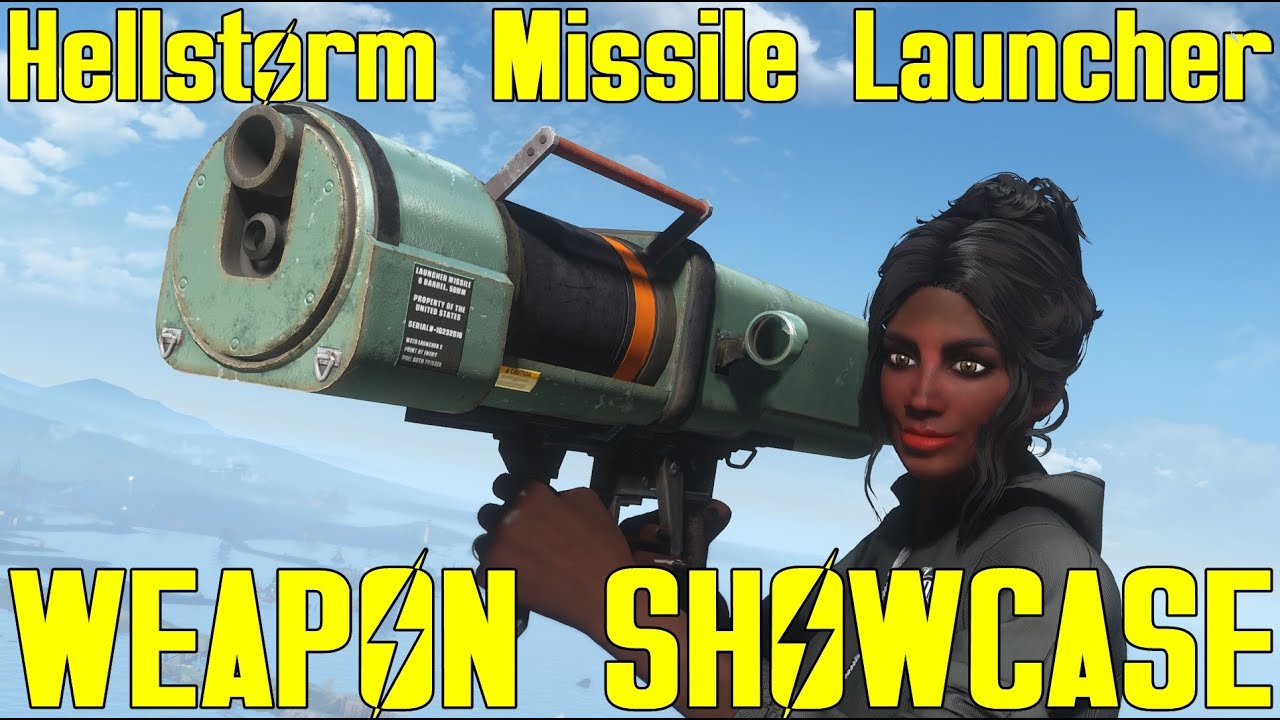 Fallout 4: Hellstorm Missile Launcher - Weapon Mod Showcase