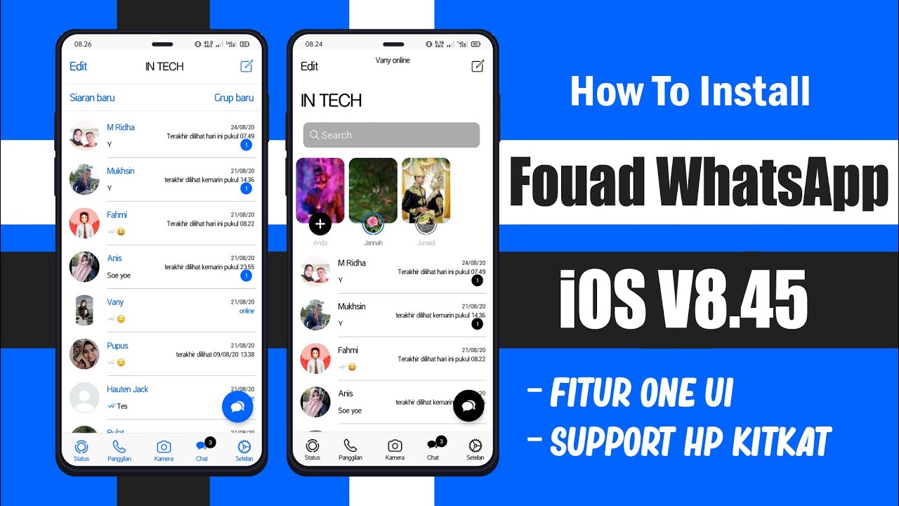 Fouad WhatsApp iOS v9.11 || WhatsApp iPhone iOS For Android
