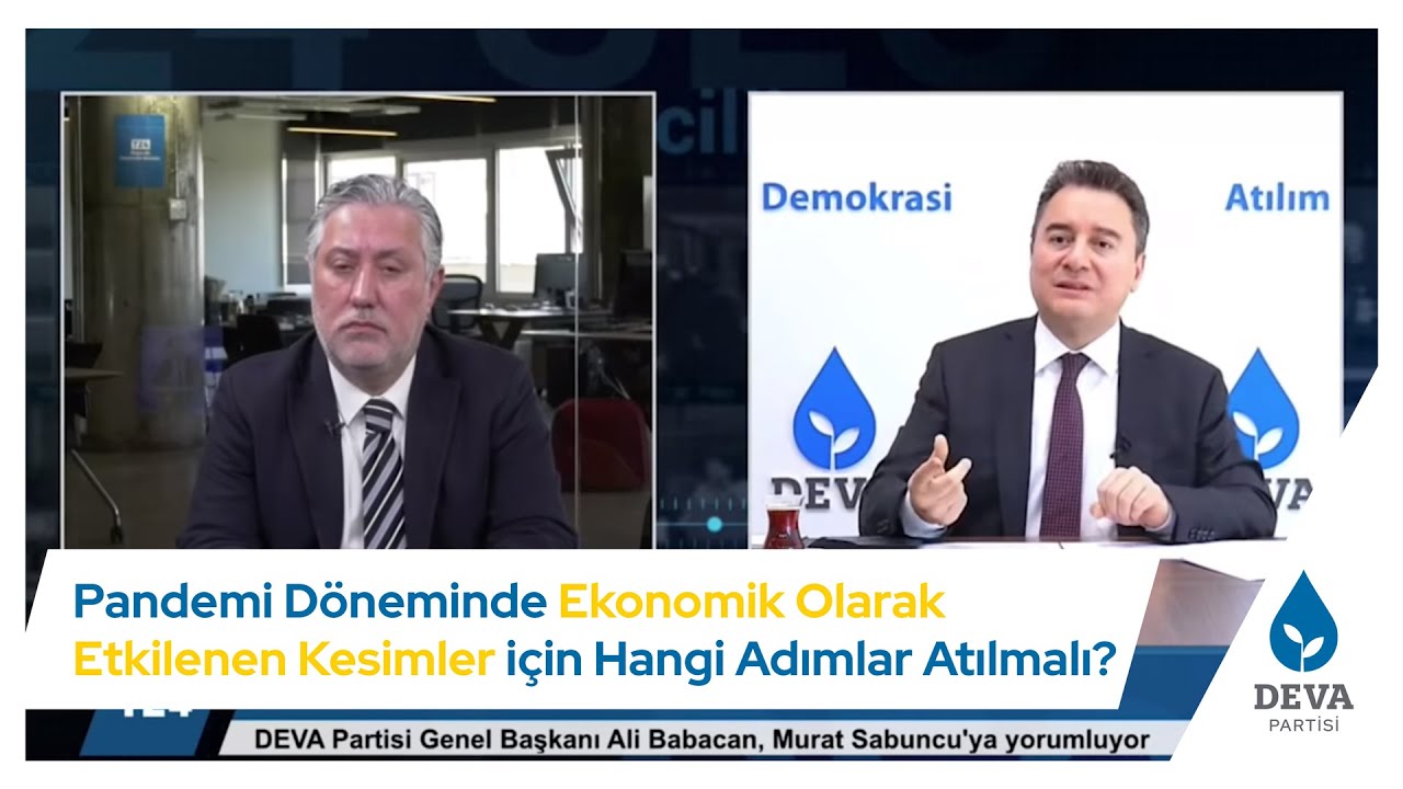 Pandemi D&ouml;neminde Ekonomik Olarak Etkilenen Kesimler i&ccedil;in Hangi Adımlar Atılmalı? @AliBabacan Anlatı