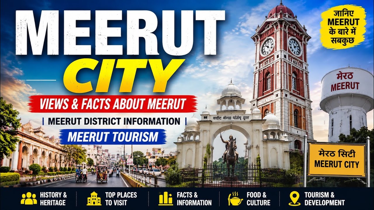 MEERUT CITY - VIEWS & FACTS ABOUT MEERUT | MEERUT DISTRICT INFORMATION | MEERUT TOURISM