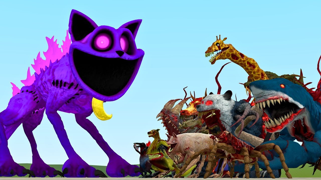 CatNap Godzilla Vs All New Zoochosis Animal Monsters In Garry's Mod