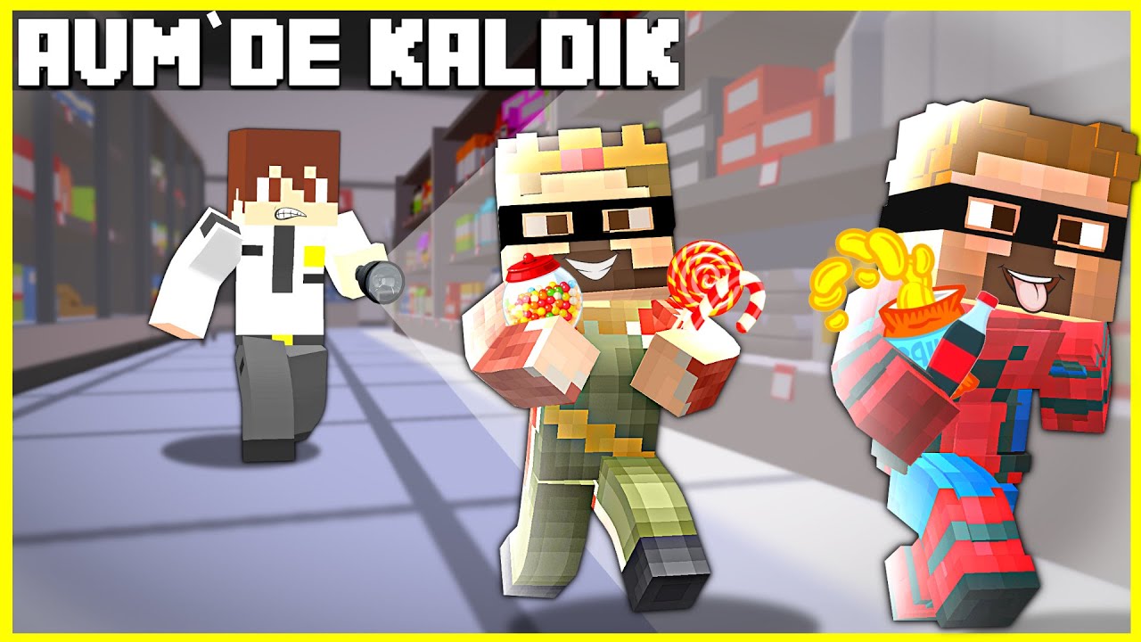 ARDA VE RÜZGAR GECE GİZLİCE ALIŞVERİŞ MERKEZİNDE KALIYOR! 😱 - Minecraft
