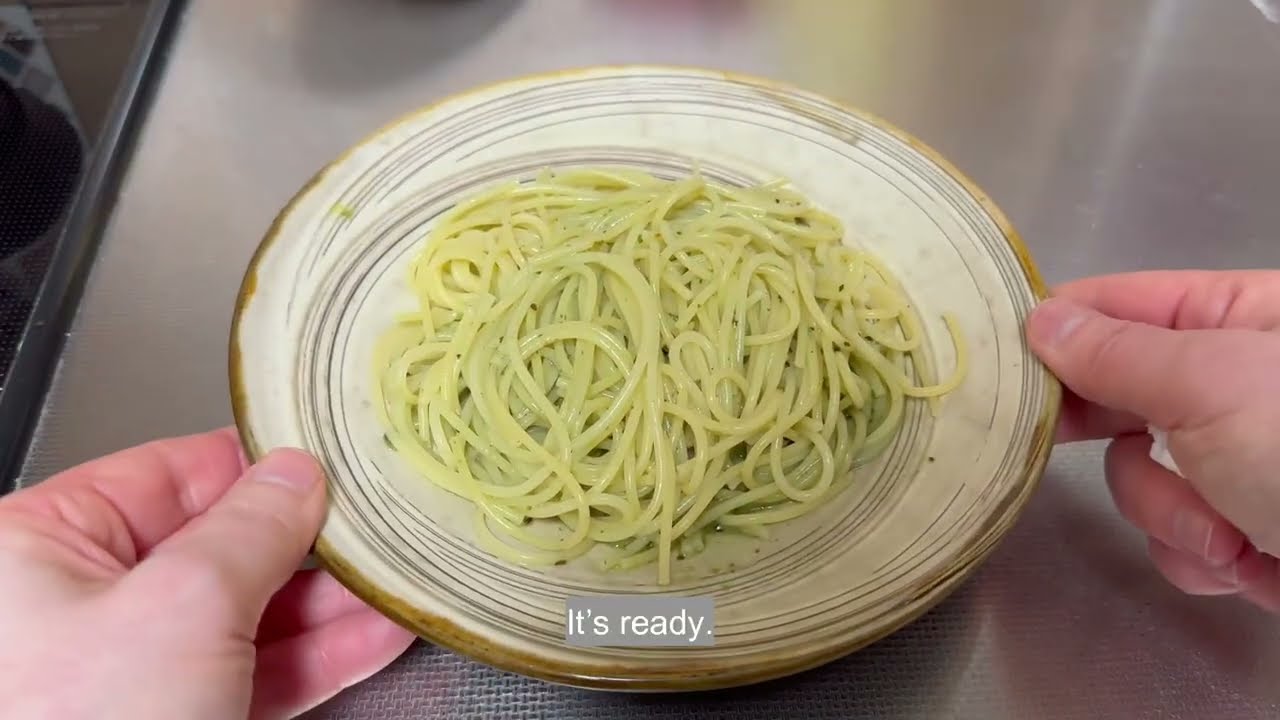 Lunch. Microwave pasta in a silicone steamer.
