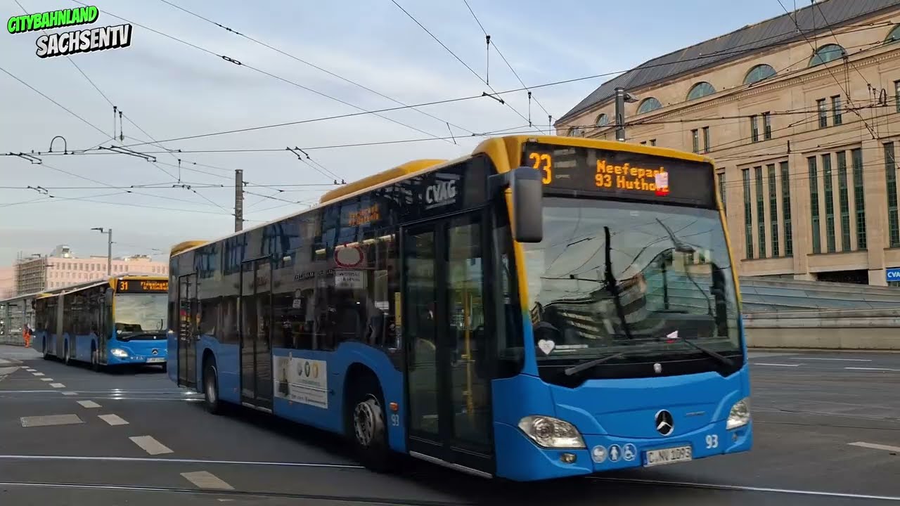 Zug Bus & Straßenbahnverkehr in Chemnitz