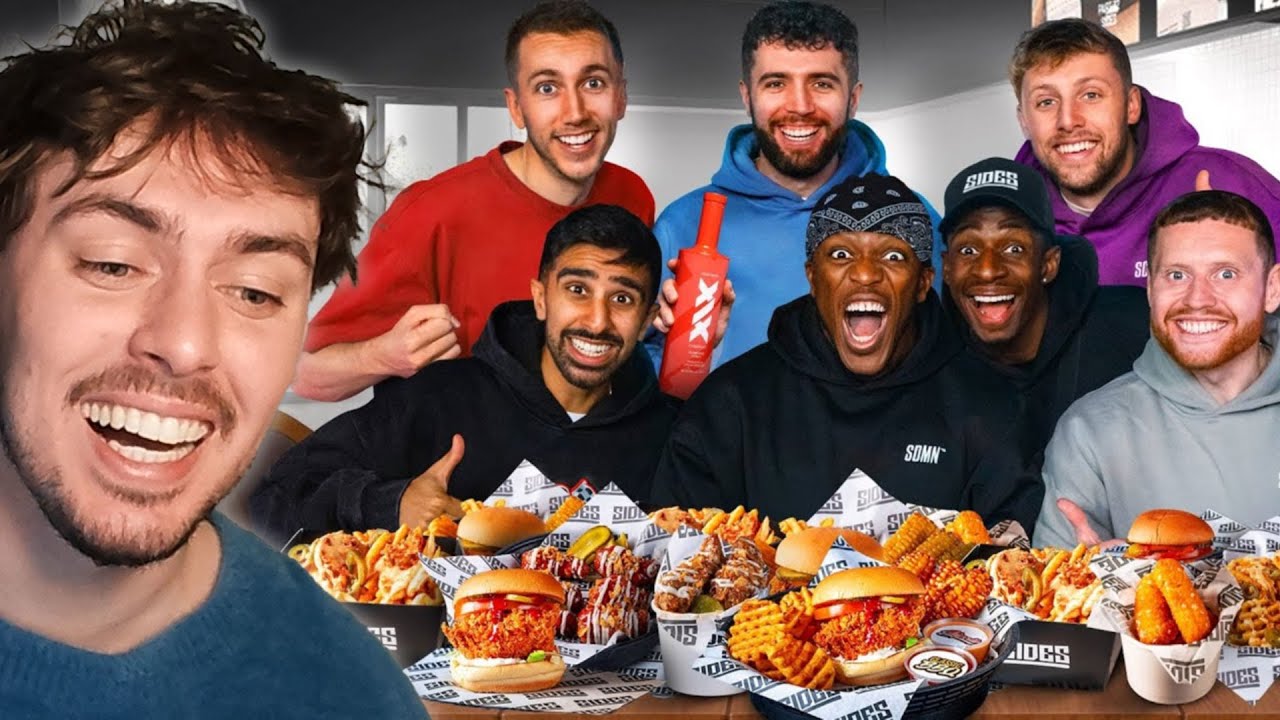 Reacting to SIDEMEN 10 YEAR ANNIVERSARY MUKBANG