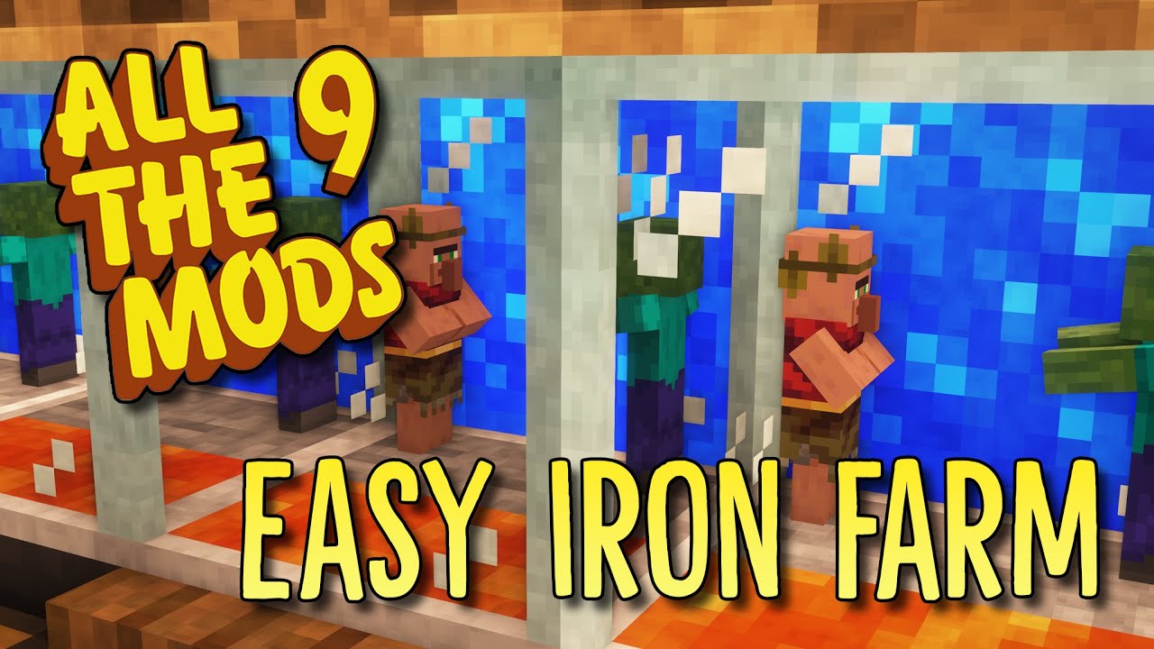 Minecraft All The Mods 9 - #5 ПРОСТОЙ РАННИЙ ФАРМ ЖЕЛЕЗА!