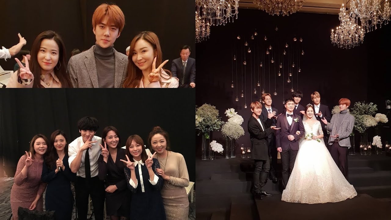 181013 EXO at Yoora's Wedding and His Interaction