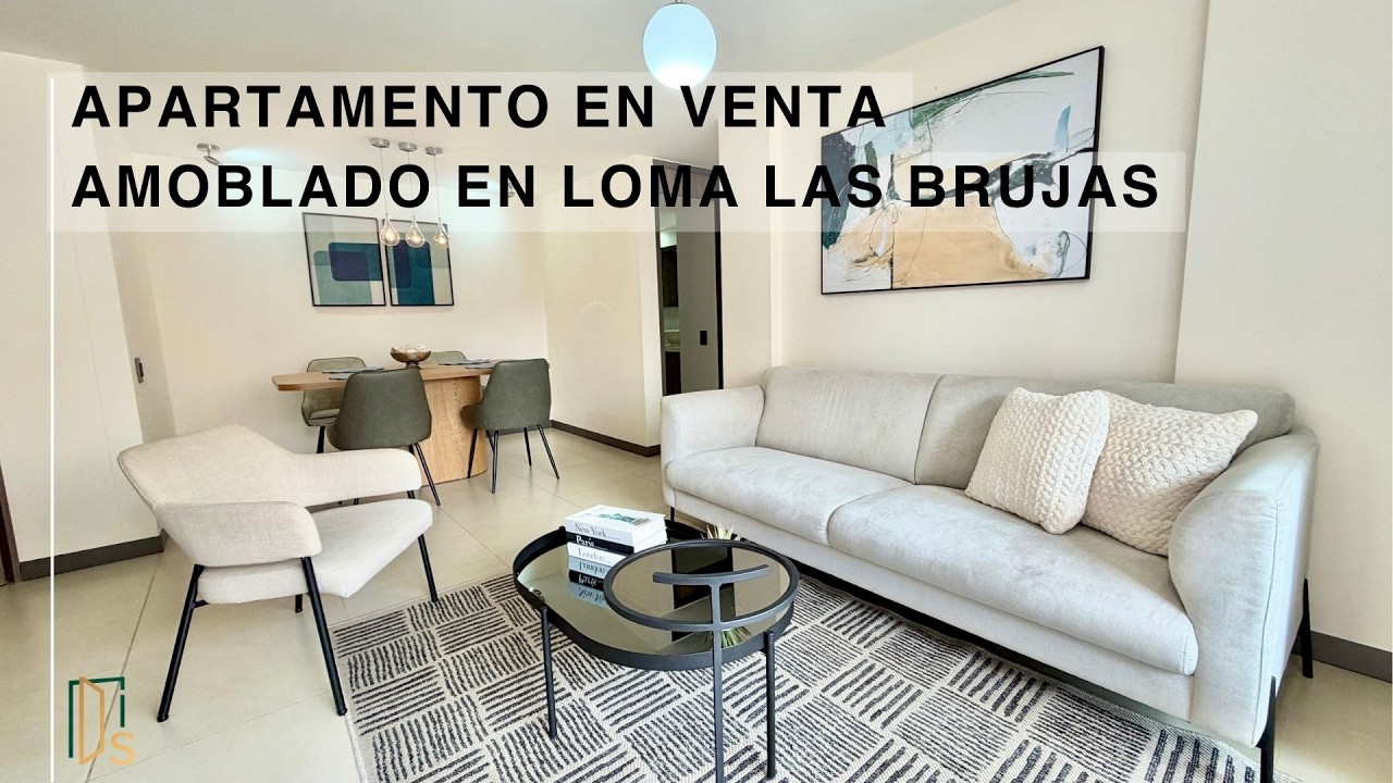 APARTAMENTO EN VENTA AMOBLADO EN LOMA LAS BRUJAS ENVIGADO