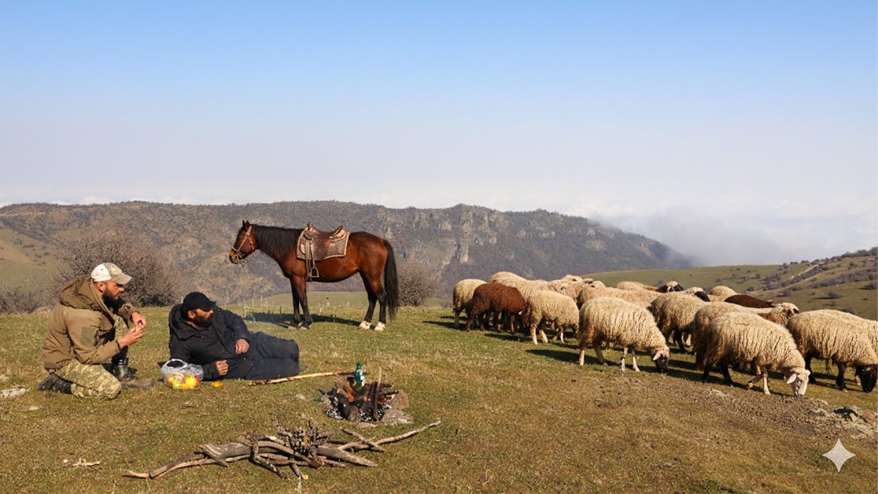 Life with Sheep in the High Mountains – No Electricity, No Internet 🌄🐑