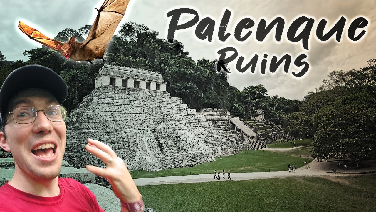 ATTACKED by BATS! 😱 Palenque Mayan Ruins, Chiapas Mexico