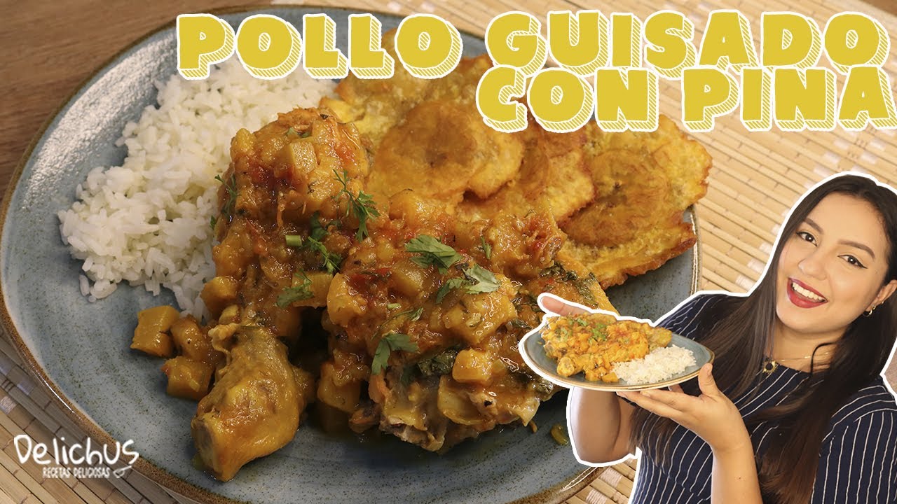 POLLO GUISADO CON PIÑA