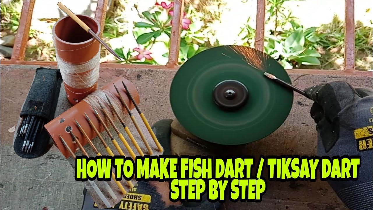 HOW TO MAKE FISH DART/ TIKSAY DART (DIY) STEP BY STEP(own version) AIR GUN FISHING Mhedds JOE TV/#08