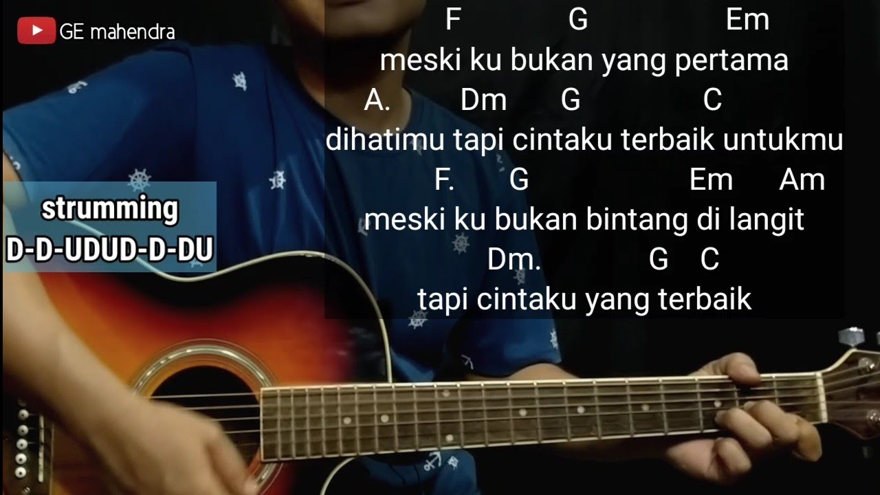 Kunci Gitar CINTA TERBAIK - CASANDRA | Chord Gitar Mudah
