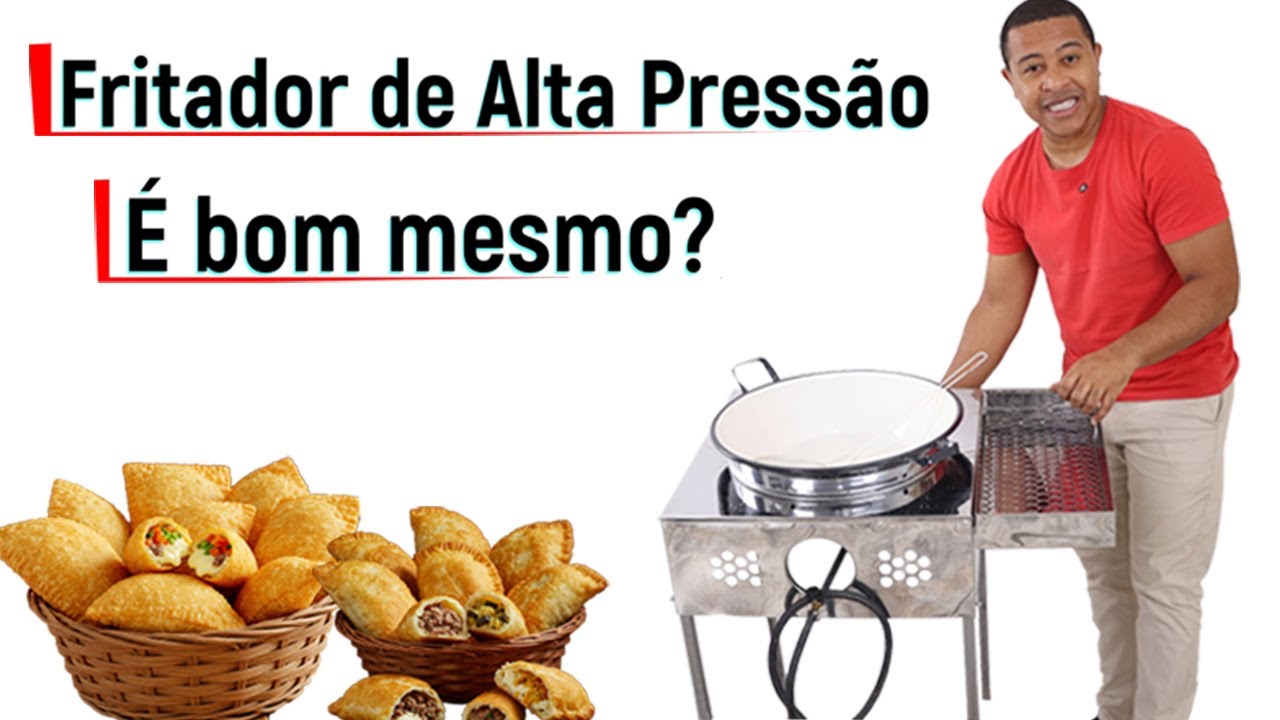 O Melhor para Trabalhar | Tacho de Fritar Pastel a G&aacute;s de Alta Press&atilde;o