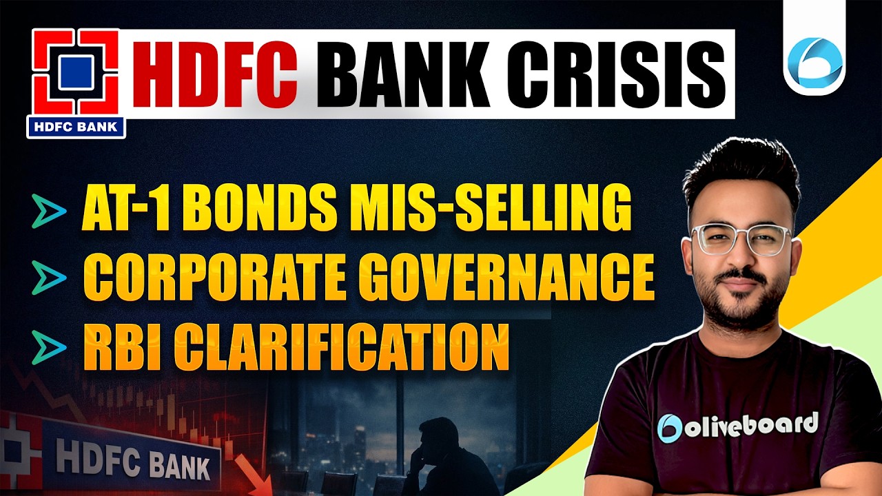 HDFC Bank Crisis Explained | AT1 Bonds, Corporate Governance & RBI Clarification