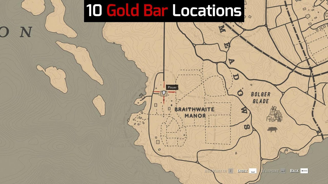 Easy 10 Gold Bar Locations in Red Dead Redemption 2