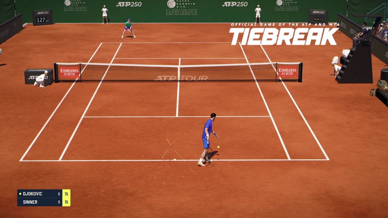 TIEBREAK - Novak Djokovic Vs Jannik Sinner I Houston Court I Legendary AI (PS5)