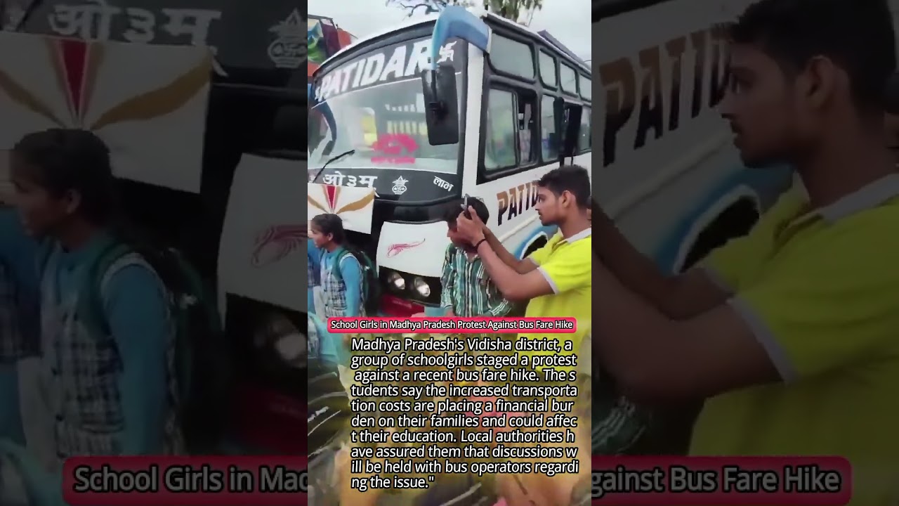 Breaking News Headline: 🚨 Students Take to the Streets Over Rising Bus Fares in Madhya Pradesh