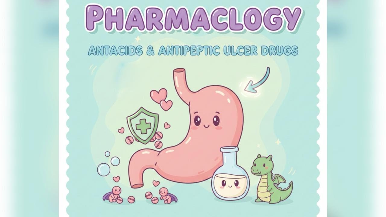 Antacids & Antipeptic Ulcer Drugs || Pharmacology || B.Sc. Nursing #nursing #norcet #nclex #antacids