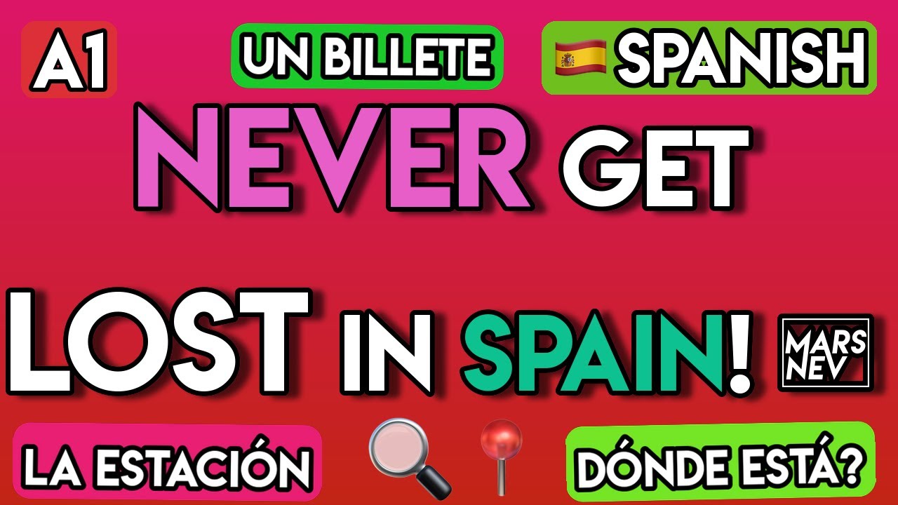 Learn Spanish for Travel ✈️ | 100+ Basic Words & Phrases for Transportation (A1 Level)