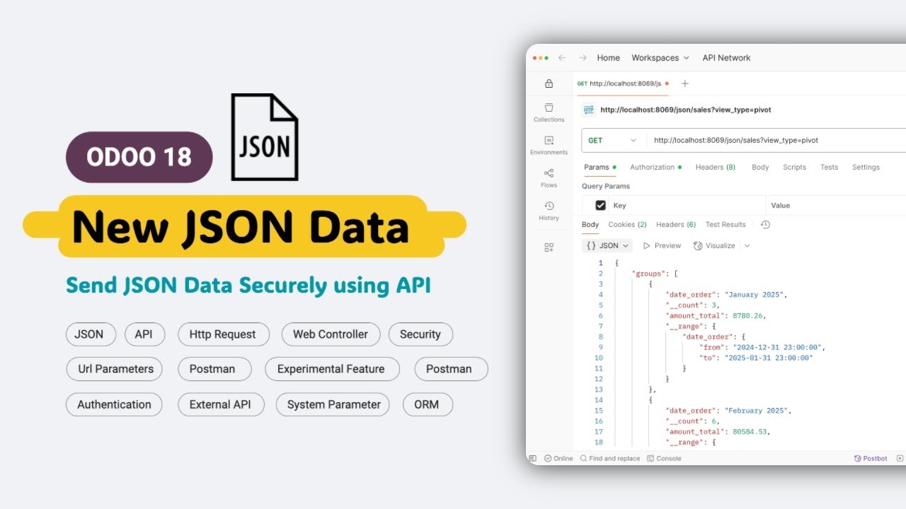 Odoo 18 New JSON Data | Send Securely via API
