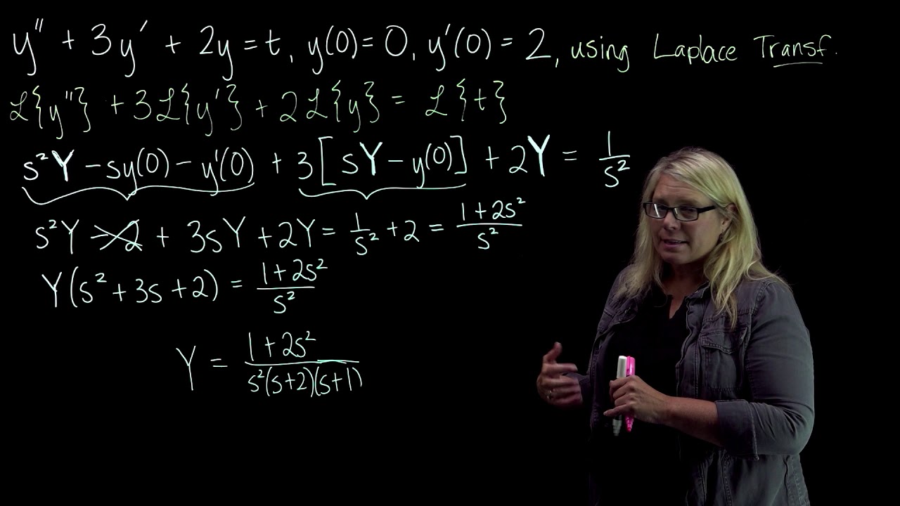 Solving a Differential Equation using a Laplace Transform Easy Example