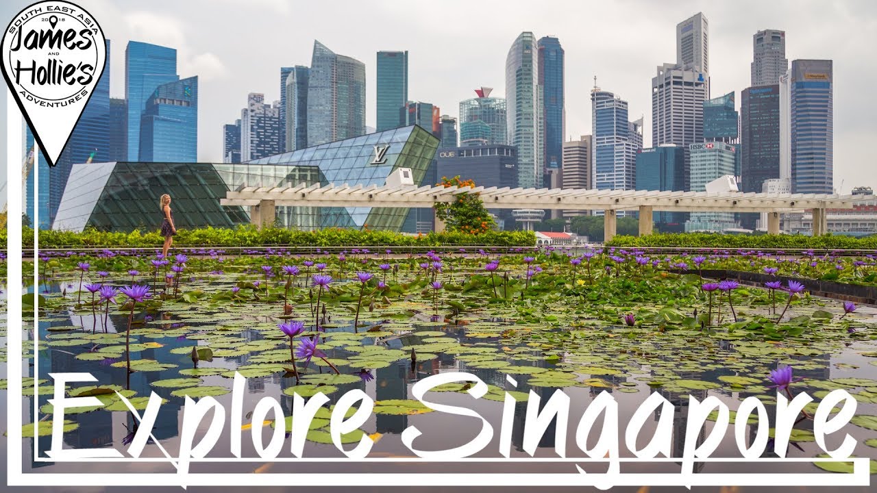 EXPLORE SINGAPORE - marina bay sands, Merlion Park, flyer, F1 | Barbster360 Travel Vlog