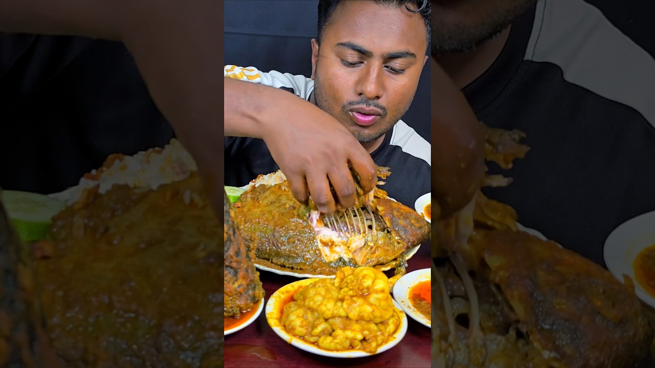 Very Spicy Whole Fish Curry Eating 