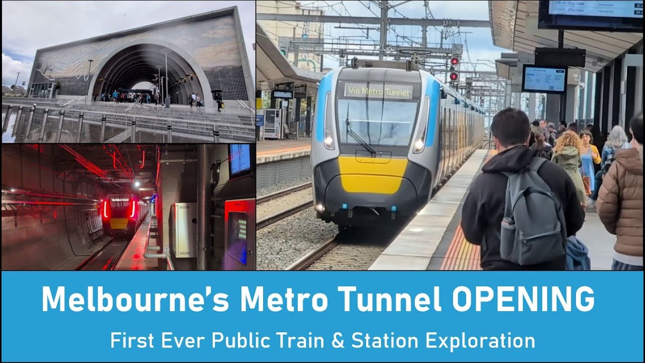 Melbourne's Metro Tunnel OPENING - First Ever Public Train & ALL New Stations Exploration